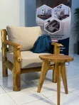 Kiti cha Kisasa cha Mbao Ngumu - Muundo wa Kawaida - 3