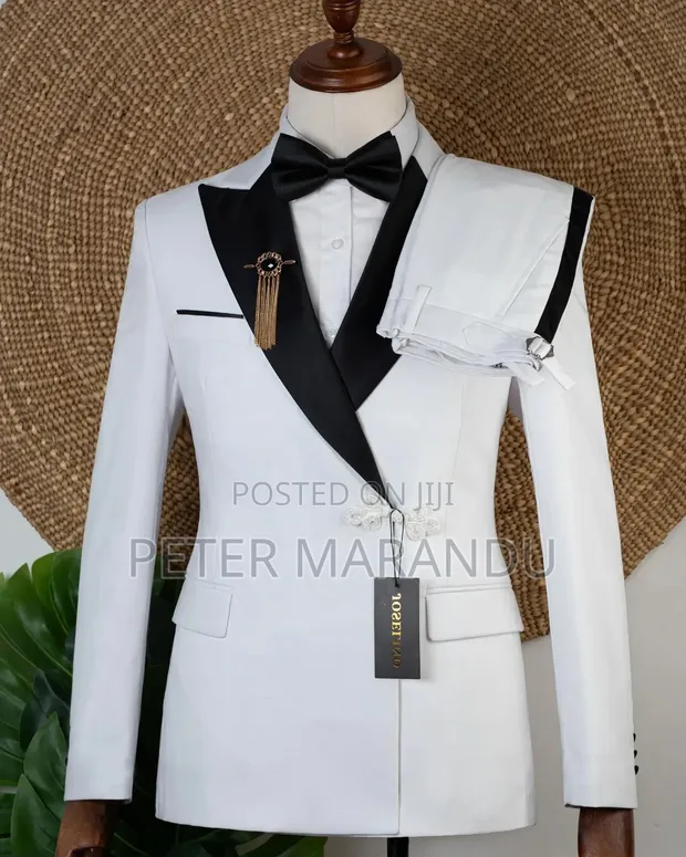 Premium White & Black Tuxedo - 1
