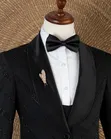 Suti ya Joselino Premium Nyeusi ya Crystal (Vipande Vitatu) - 4