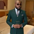 Suti Mpya ya Pamba Rangi ya Kijani - Ukubwa 42-60 - 1