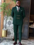 Suti Mpya ya Pamba Rangi ya Kijani - Ukubwa 42-60 - 2
