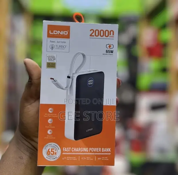 LDNIO PQ43 65W Fast Charging Power Bank, 20000mAh - 1