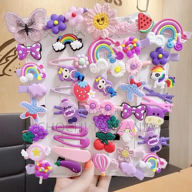 Girls' Hair Clips Set (42 Pieces) - 1