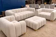 Sofa Set 3-2-1 na Pufy Inayohamishika (Inakaa Watu 7) - 2