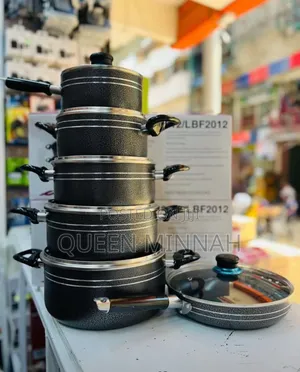 Seti ya Sufuria Original Non-Stick (5 Sufuria + 1 Pan)