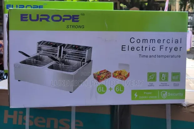 Europe Strong 12L Commercial Electric Deep Fryer - 1