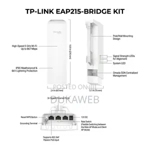 TP-Link EAP215-Bridge Kit Outdoor Wi-Fi Bridge