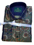 Seti ya Shati na Tai ya Paisley ya Bluu ya Kifalme ya Presidential - 4