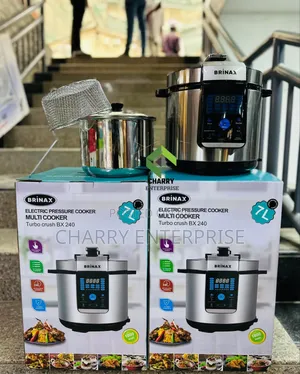 Brinax Pressure Cooker ya Umeme Multi Cooker 7L (Inakaanga Chips)
