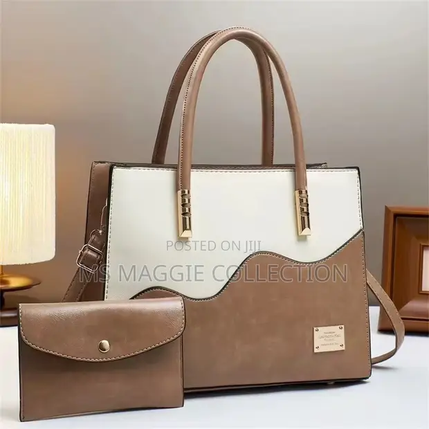 Elegant Office Handbag - Genuine Leather - 1