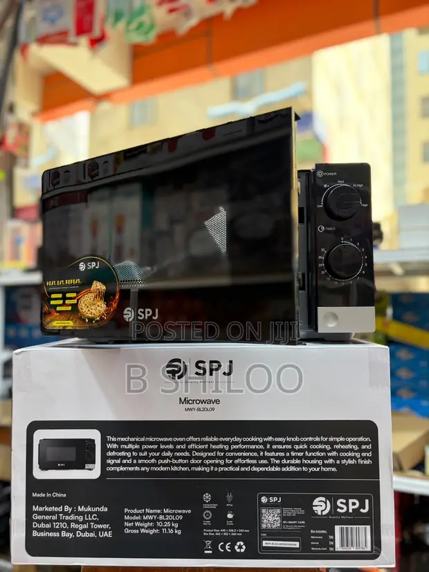 SPJ Microwave 20L - Nyeusi - 1