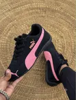 Puma Red and White Low-Profile Sneakers - 2