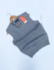 Sleeveless V-Neck Sweater Vest - 2