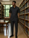 Kaunda Suit for Smart Gents | Short Sleeves - 4