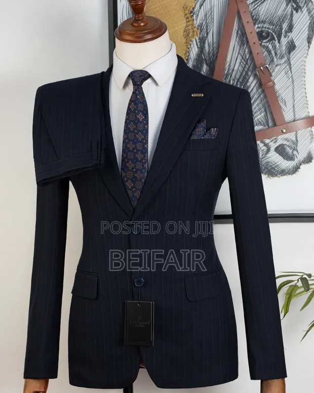 Fernando Double Buttons Smart Black Suit - 1