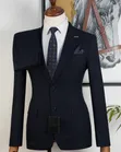 Fernando Double Buttons Smart Black Suit - 1