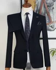 Fernando Double Buttons Smart Black Suit - 2