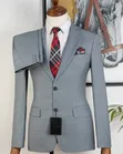 Fernando Light Grey Double Buttons Suit - 2