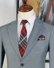 Fernando Light Grey Double Buttons Suit - 4