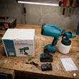Portable Cordless HVLP Spray Gun Kit - 48V, 2 Batteries - 1
