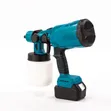 Portable Cordless HVLP Spray Gun Kit - 48V, 2 Batteries - 2