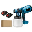 Portable Cordless HVLP Spray Gun Kit - 48V, 2 Batteries - 3