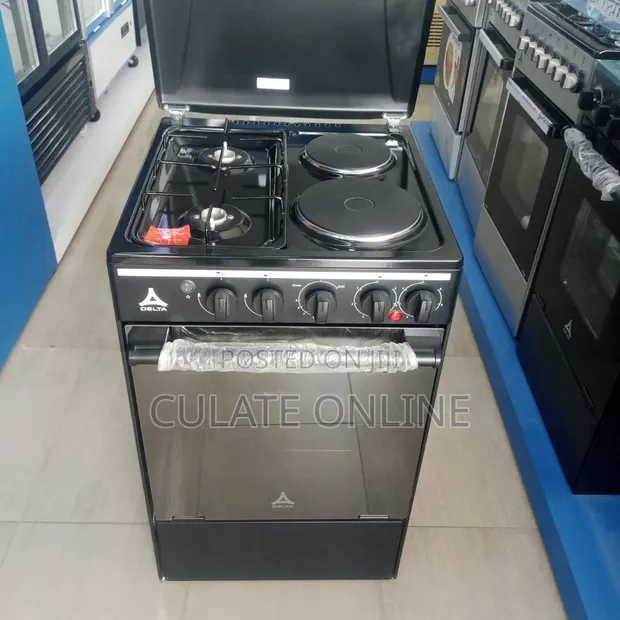 Brand New Delta 4-Burner Gas & Electric Stove with Oven - 1