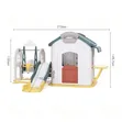 Swing Set Playhouse with Slide - 5
