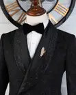 Marco Lorenzo Black Tuxedo Suit - Royal Stone Edition - 1