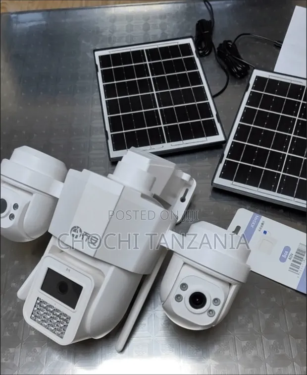 AOV Solar Powered Wireless 3 Lens CCTV Camera - 1
