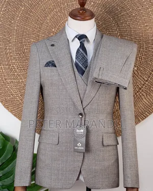 Joselino Men's Taupe Wool Suit - Brand New