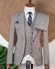Joselino Men's Taupe Wool Suit - Brand New - 3