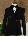 Tuxedo with Black Crystal Embellishments - 2