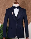 Joselino Men's Navy Blue 3-Piece Suit - Brand New - 4