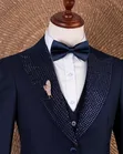 Joselino Men's Navy Blue 3-Piece Suit - Brand New - 5