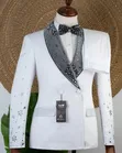 Joselino White Crystal Men's Wedding Suit - 2