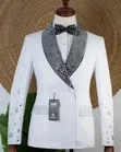 Joselino White Crystal Men's Wedding Suit - 3