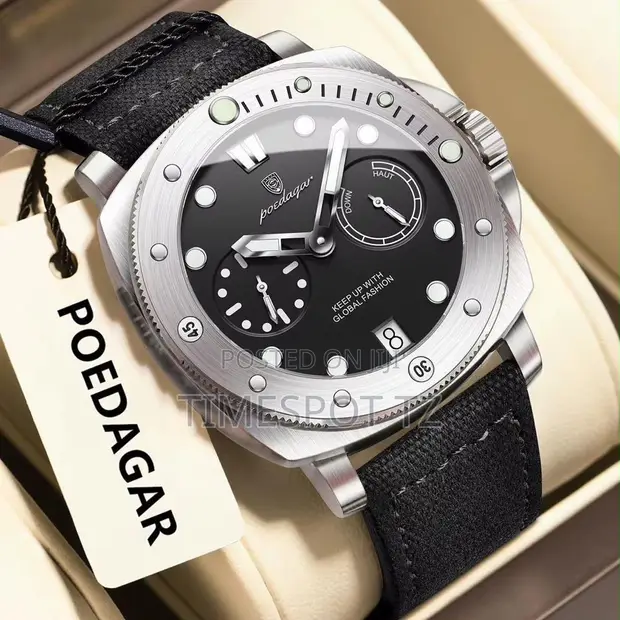 Poedagar Men's Leather Band Watch - 1