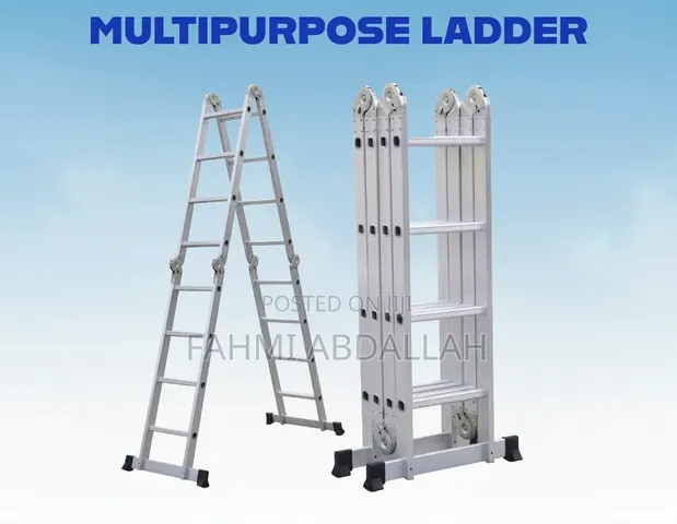 3x4 Multipurpose Aluminium Foldable Ladder (12 Ft) - Heavy Duty - 1
