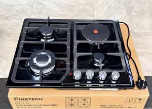 Pinetech Jiko Plate Tatu Gas Na Moja Umeme Cooker