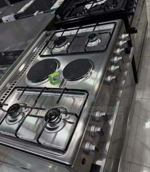 Roch 90x60cm Cooker, 6 Plates, Electric Oven (4 Gas + 2 Electric)