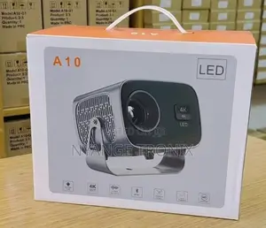 A10 LED Projector - 4K, Screen 200", WiFi/Bluetooth
