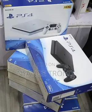 PS4 Slim Console with 10 Games & Single Controller