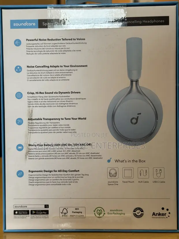 Anker Soundcore Space One ANC Headphones - 1
