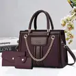 3-in-1 Chain-Detail Handbag Set - 1