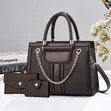 3-in-1 Chain-Detail Handbag Set - 2