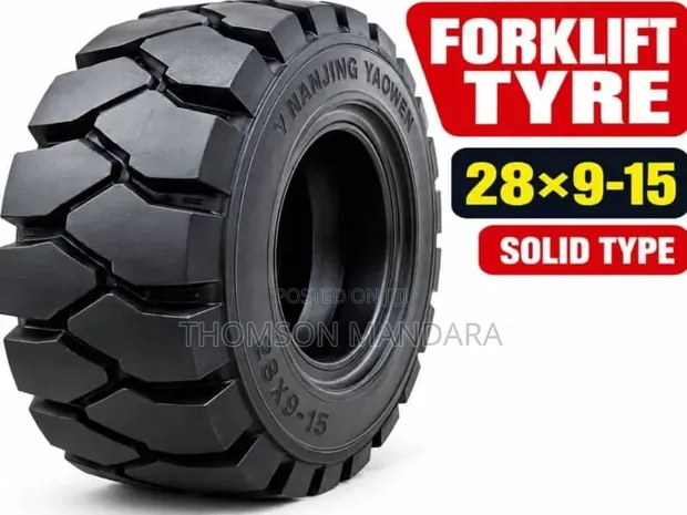New 28x9-15 Solid Forklift Tyres - 1
