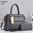 Pebbled Handbag Set with 2 Wallets - 2