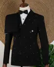 Crystal Couture Black Diamond Tuxedo - Stoned Luxury Edition - 3