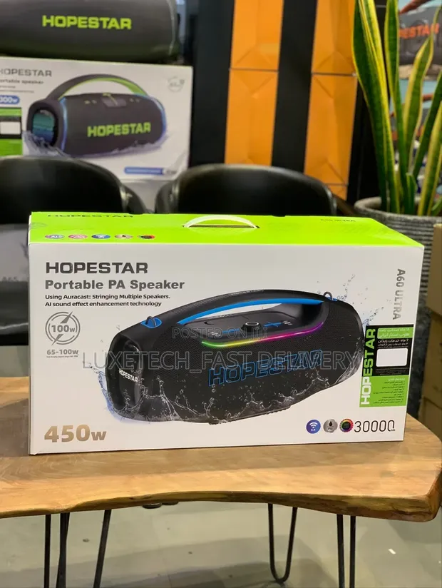 Hopestar A60 Ultra 450W Spika ya Bluetooth na Maikrofoni - 1